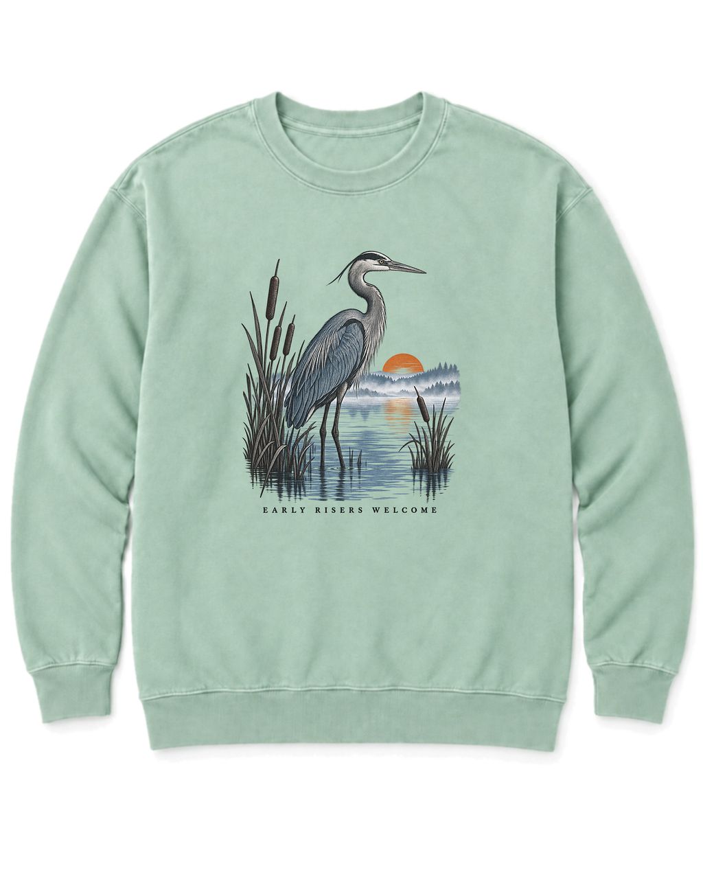 Early Risers Welcome Sweatshirt - Chalky Mint