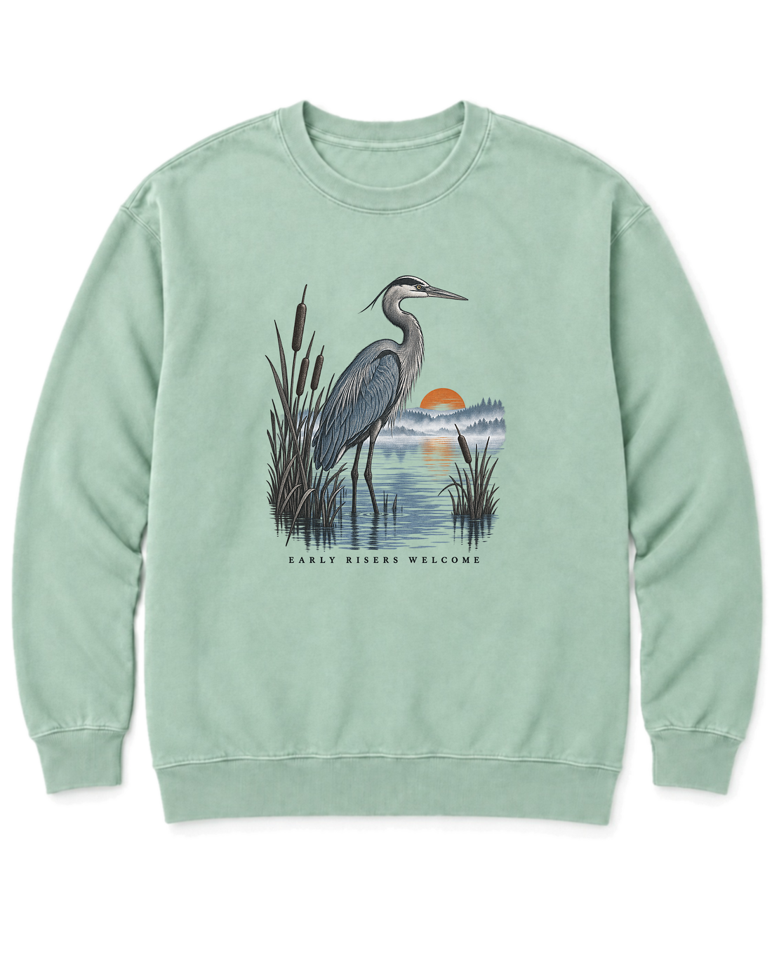 Early Risers Welcome Sweatshirt - Chalky Mint