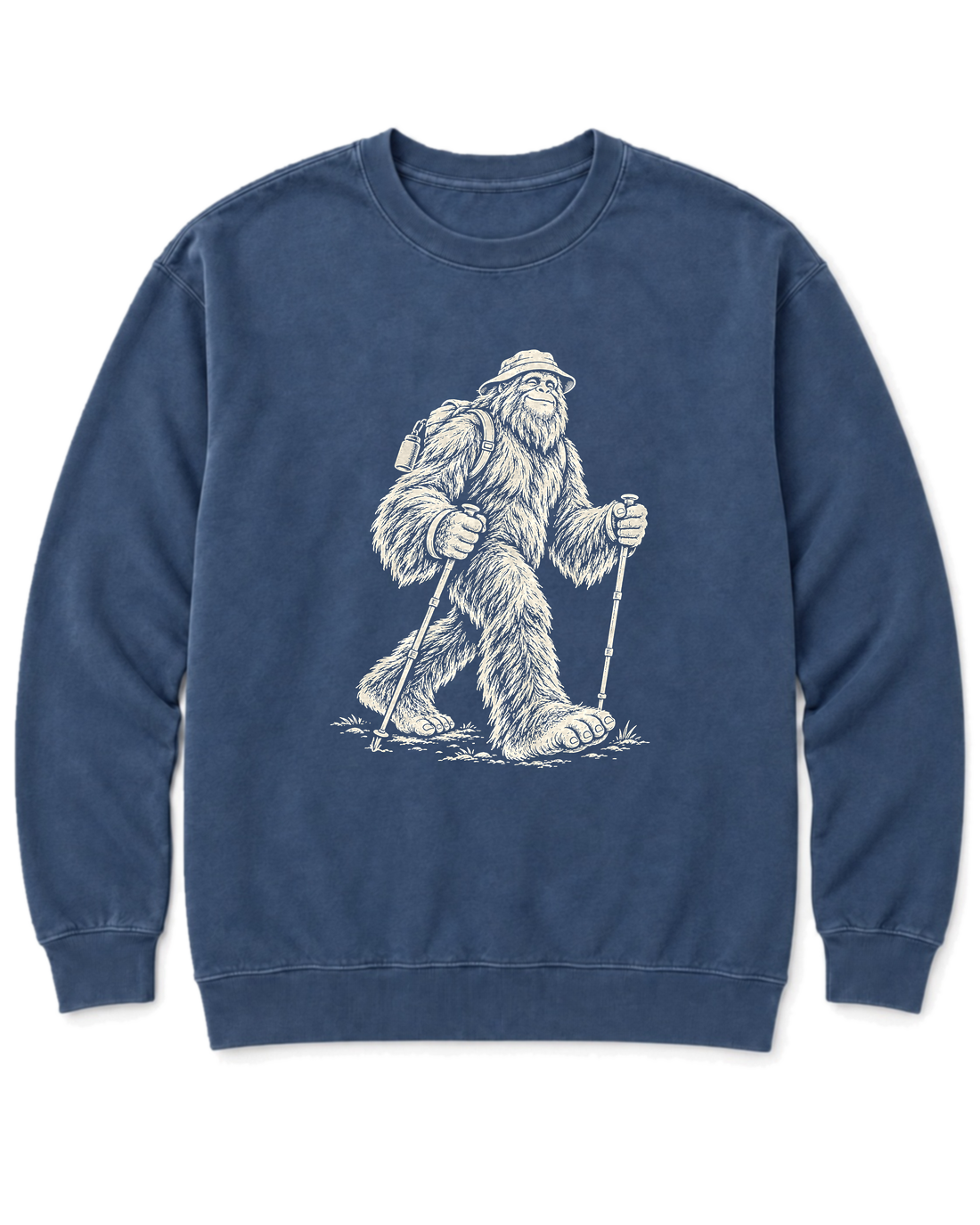 Bigfoot Day Hike Sweatshirt - Denim