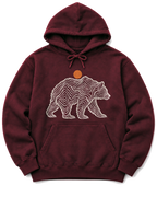 Topo Bear Hoodie - Maroon