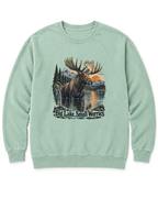 Big Lake, Small Worries Sweatshirt - Chalky Mint