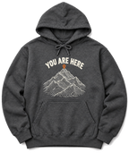 You Are Here Hoodie - Dark Heather