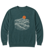 Pine Ridge Moon Sweatshirt - Blue Spruce