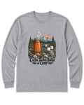 Coffee Tastes Better at Camp Long Sleeve Shirt - Sport Grey