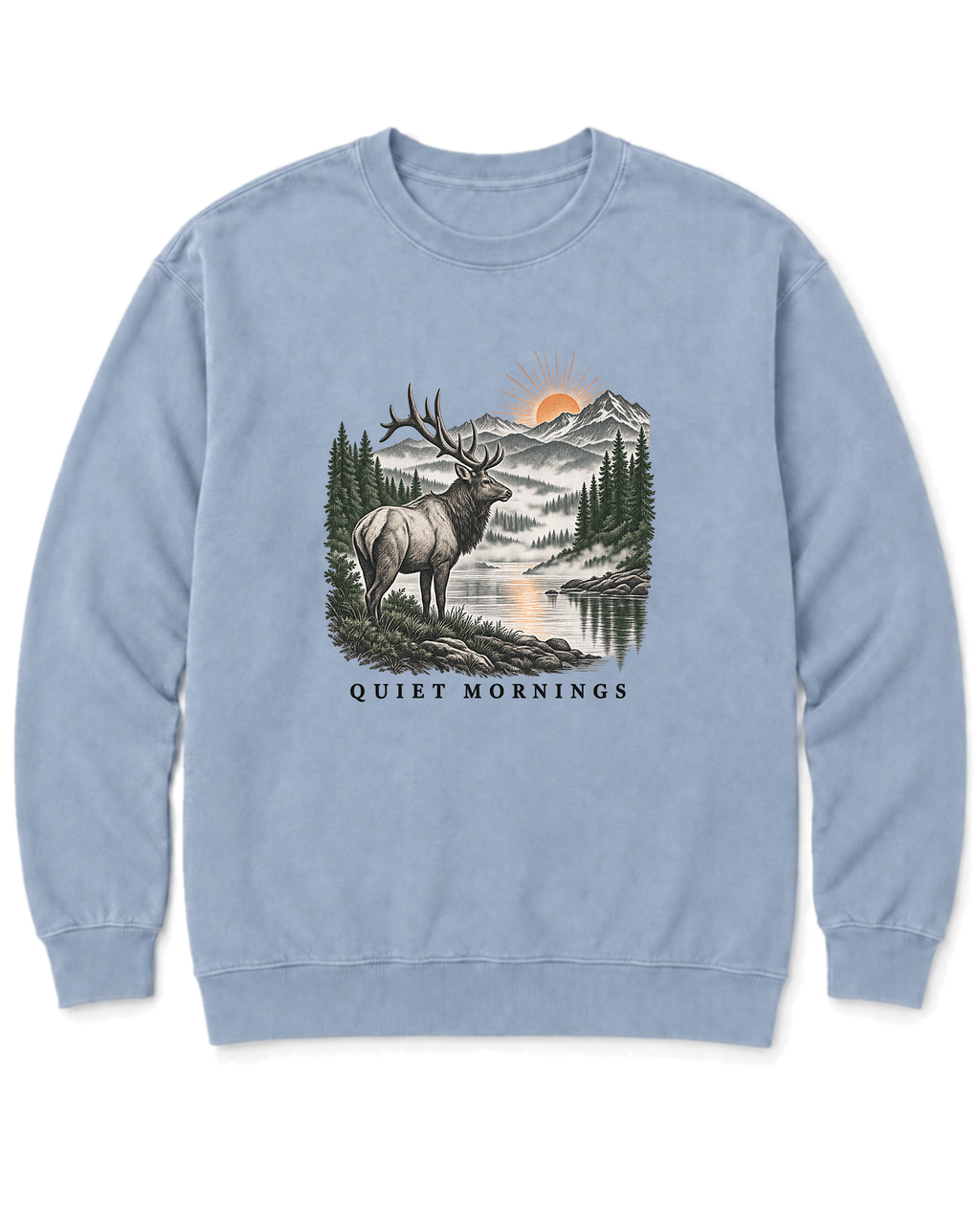 Quiet Mornings Sweatshirt - Chambray