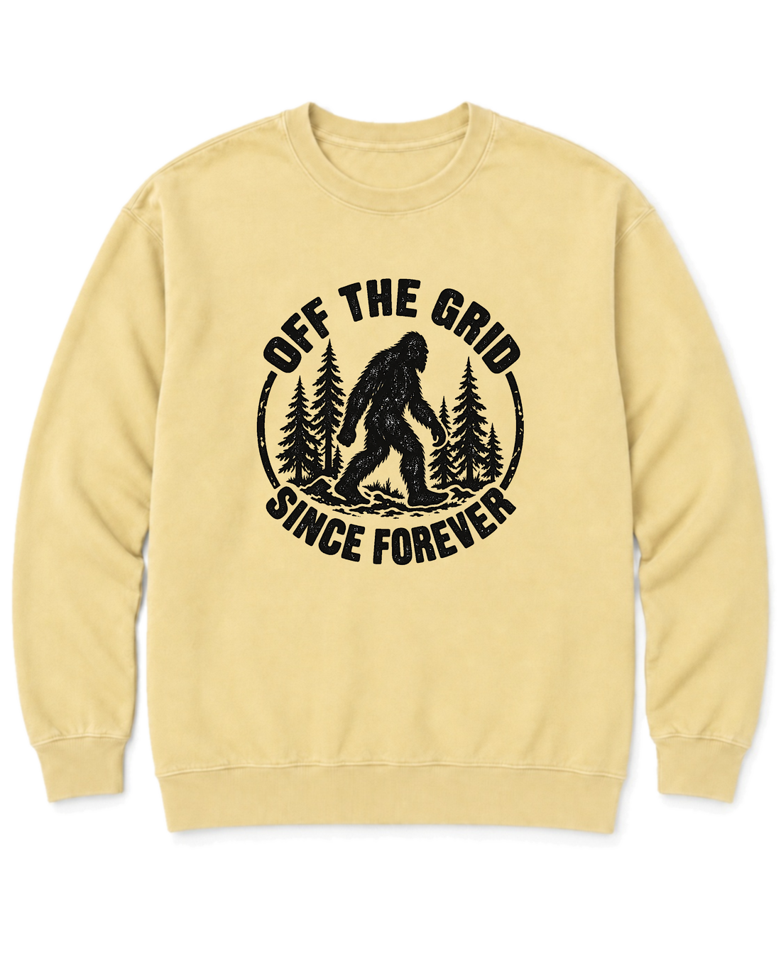 Off the Grid Since Forever Sweatshirt - Butter