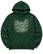 Canyon Sunset Hoodie - Forest Green