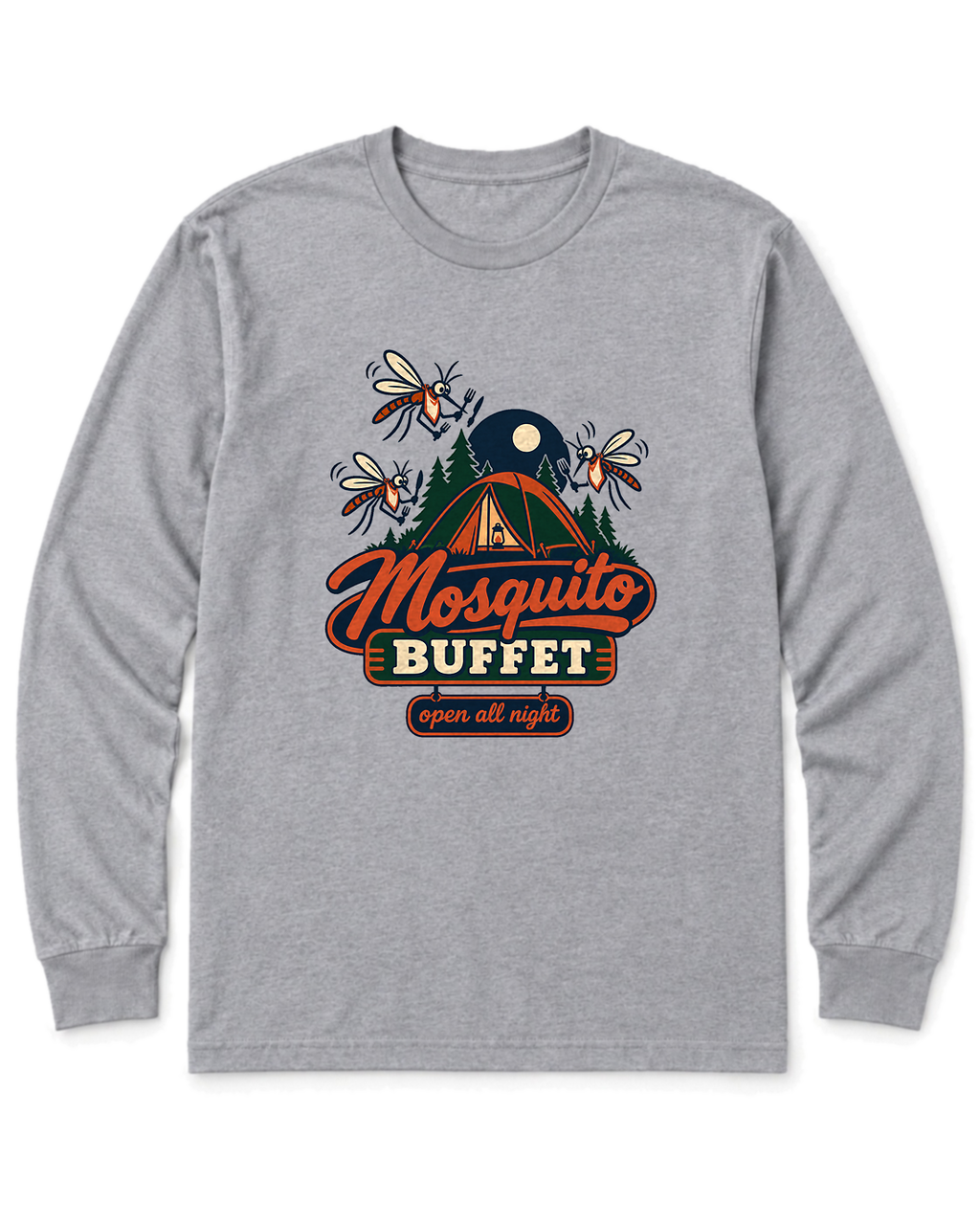 Mosquito Buffet Long Sleeve Shirt - Sport Grey