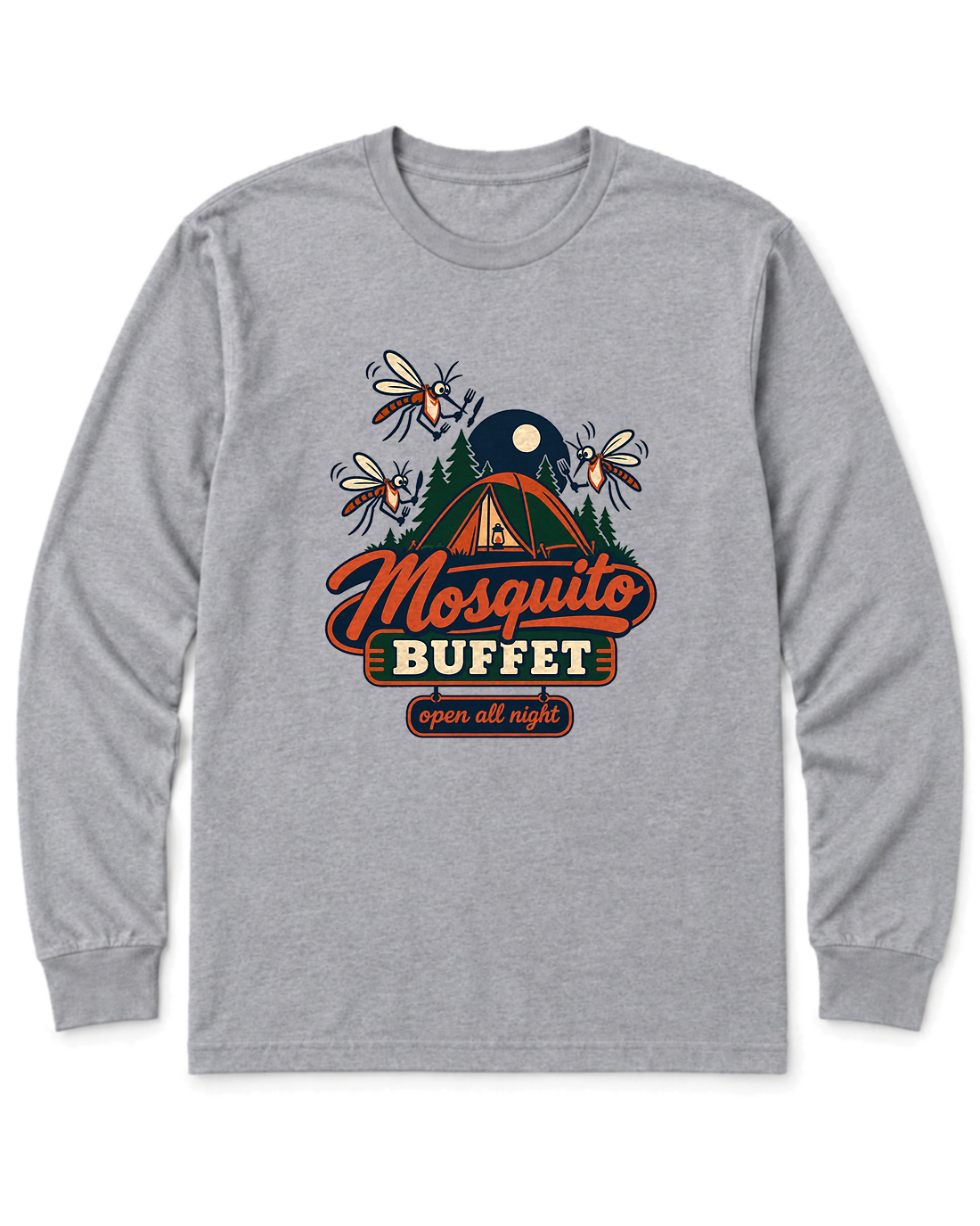 Mosquito Buffet Long Sleeve Shirt - Sport Grey
