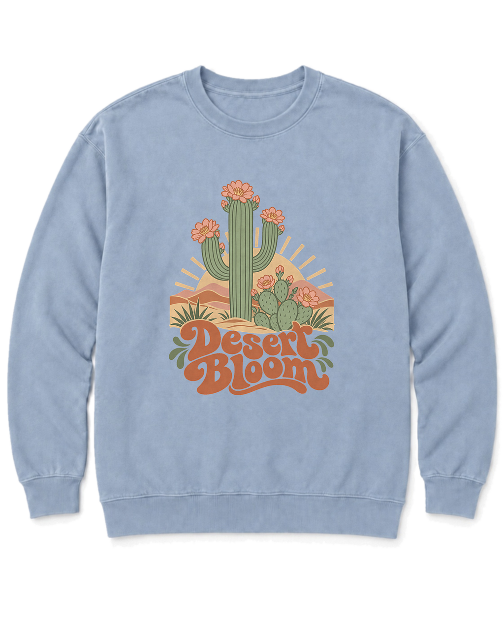 Desert Bloom Sweatshirt - Chambray