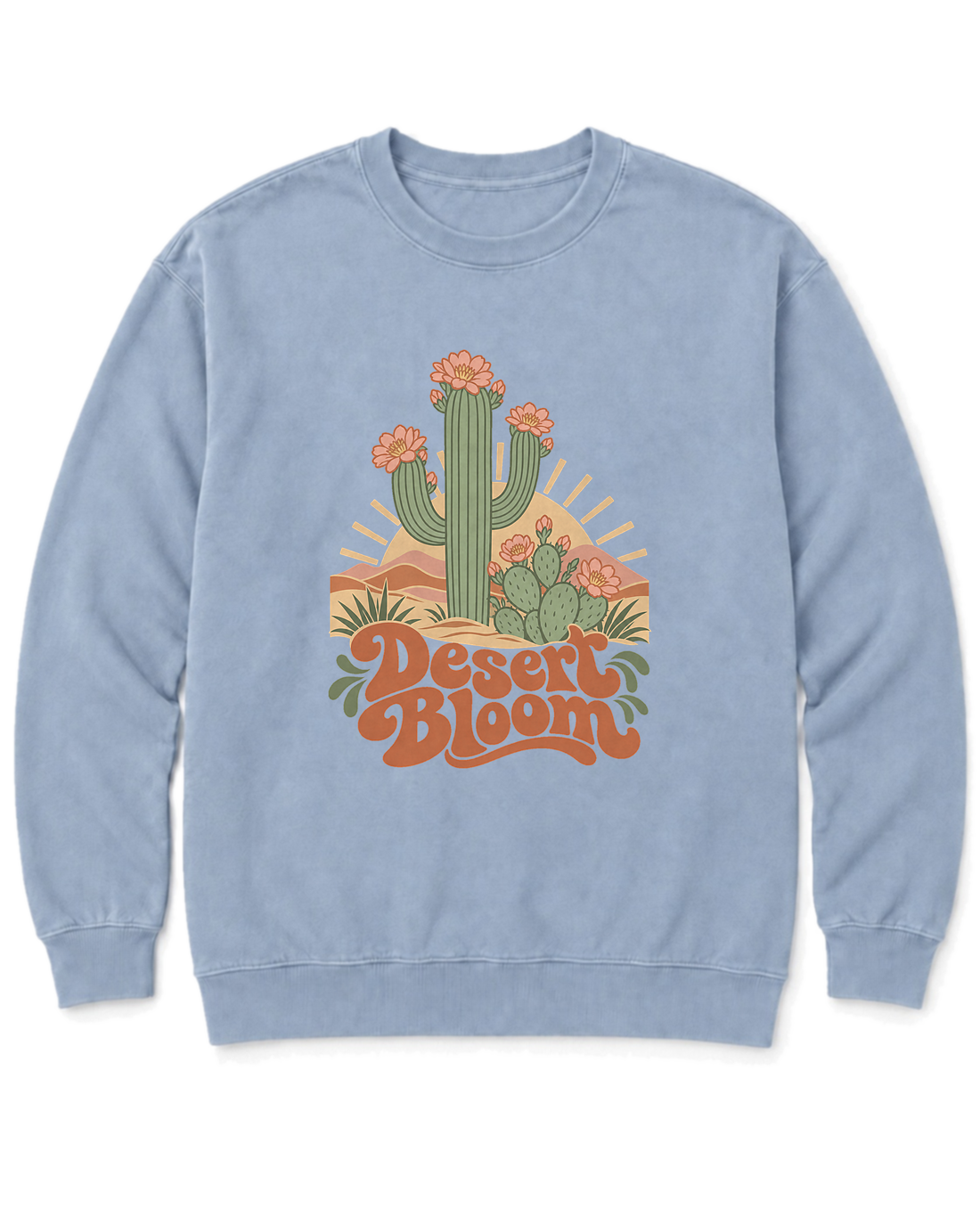 Desert Bloom Sweatshirt - Chambray