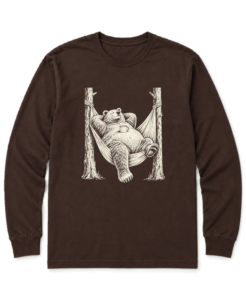 Hammock Grizzly Long Sleeve Shirt - Dark Chocolate