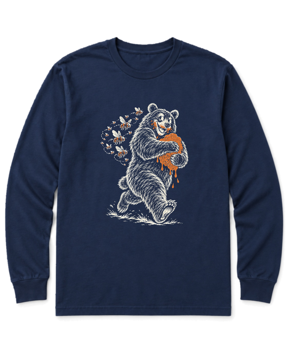 Honey Heist Long Sleeve Shirt - Navy