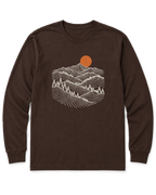 Pine Ridge Moon Long Sleeve Shirt - Dark Chocolate