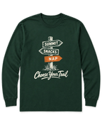 Choose Your Trail Long Sleeve Shirt - Forest Green
