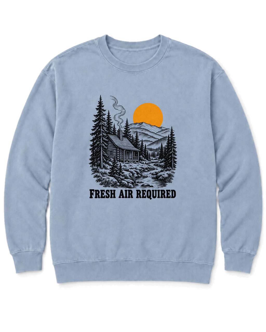 Fresh Air Required Sweatshirt - Chambray