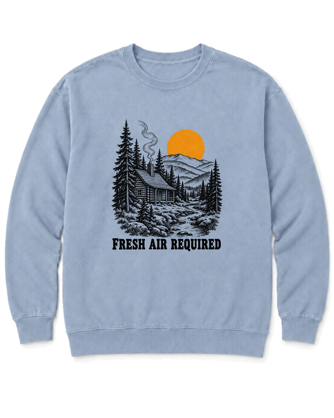 Fresh Air Required Sweatshirt - Chambray