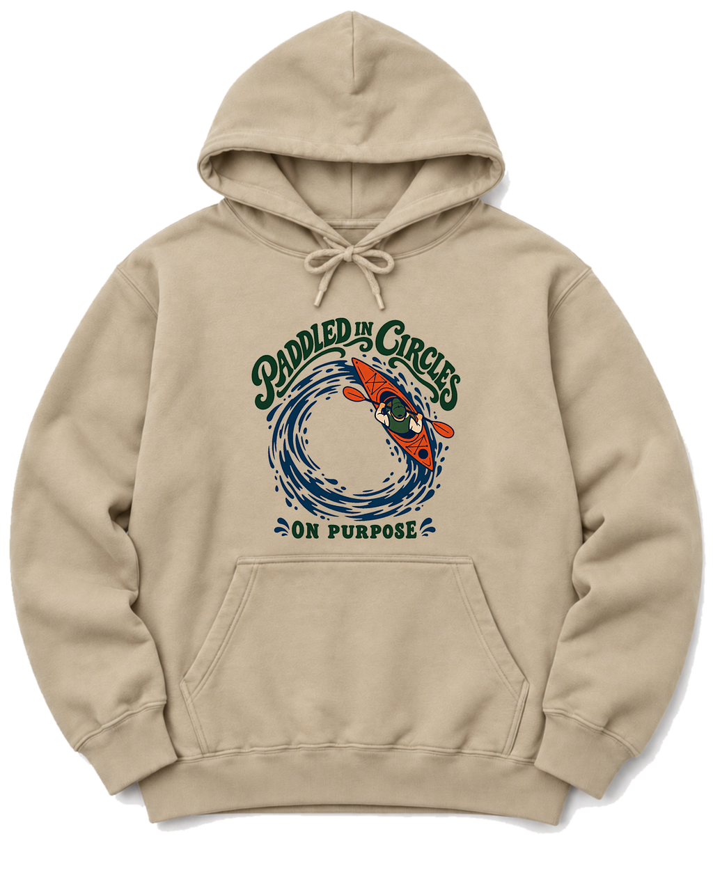 Paddled in Circles Hoodie - Sand