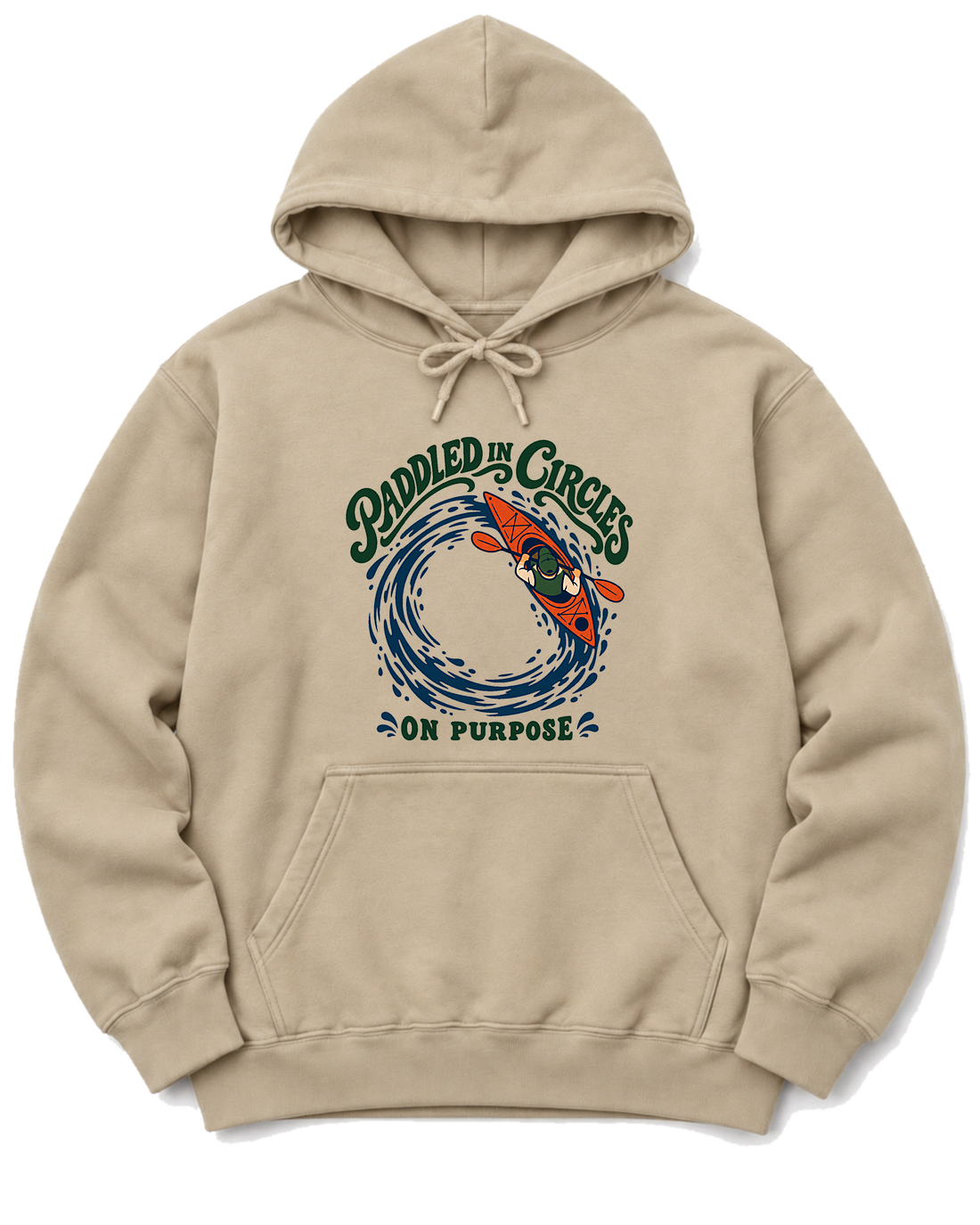 Paddled in Circles Hoodie - Sand