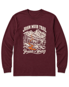 John Muir Trail Long Sleeve Shirt - Maroon