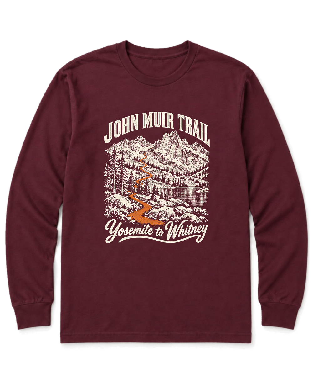 John Muir Trail Long Sleeve Shirt - Maroon