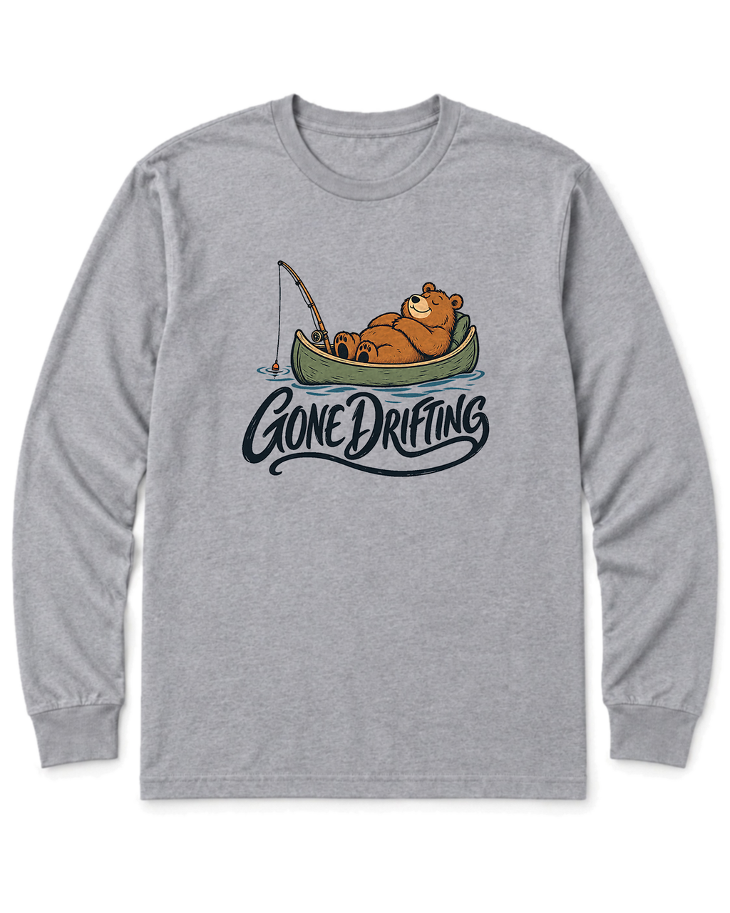Gone Drifting Long Sleeve Shirt - Sport Grey