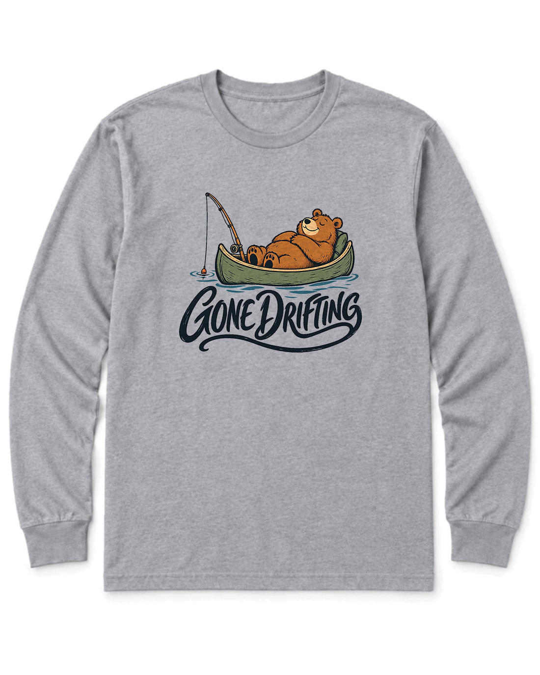 Gone Drifting Long Sleeve Shirt - Sport Grey