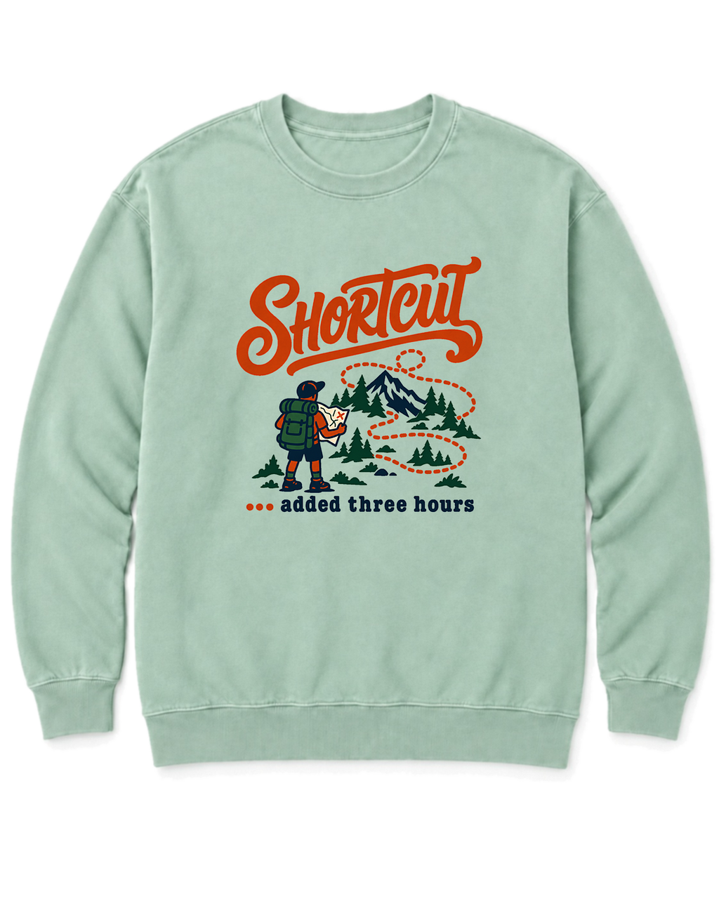 Shortcut Added Three Hours Sweatshirt - Chalky Mint