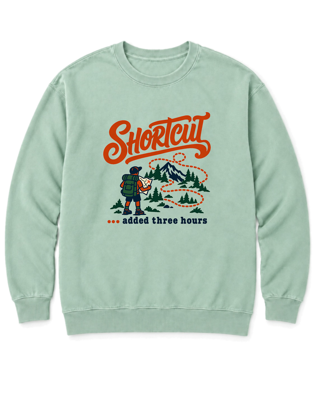 Shortcut Added Three Hours Sweatshirt - Chalky Mint