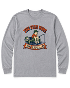 The Fish Were Not Informed Long Sleeve Shirt - Sport Grey