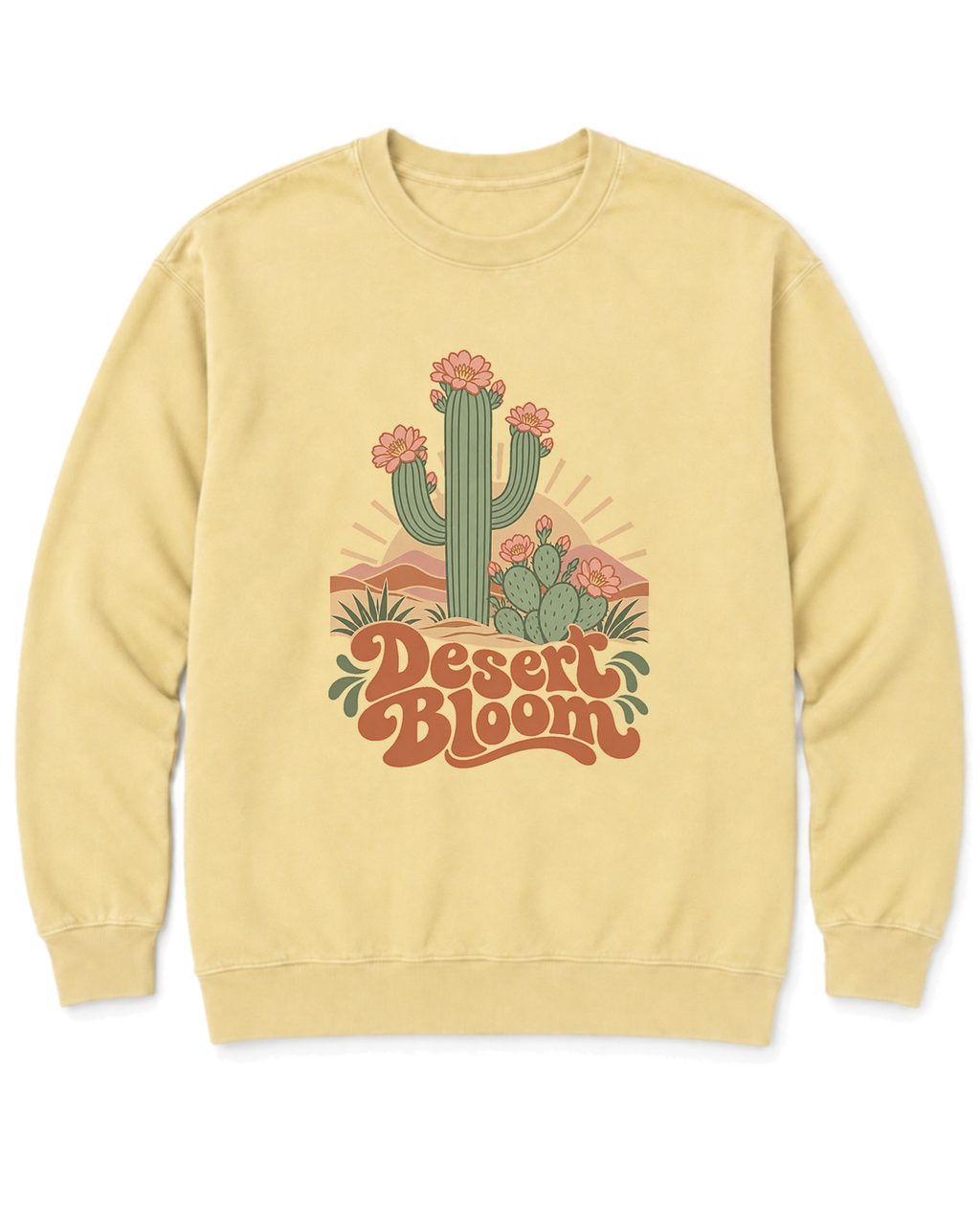 Desert Bloom Sweatshirt - Butter