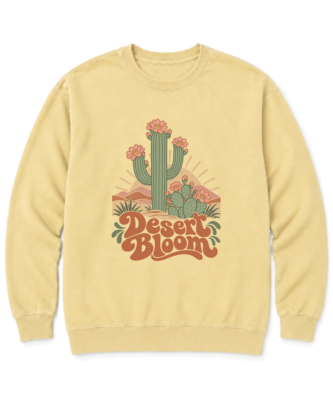 Desert Bloom Sweatshirt - Butter