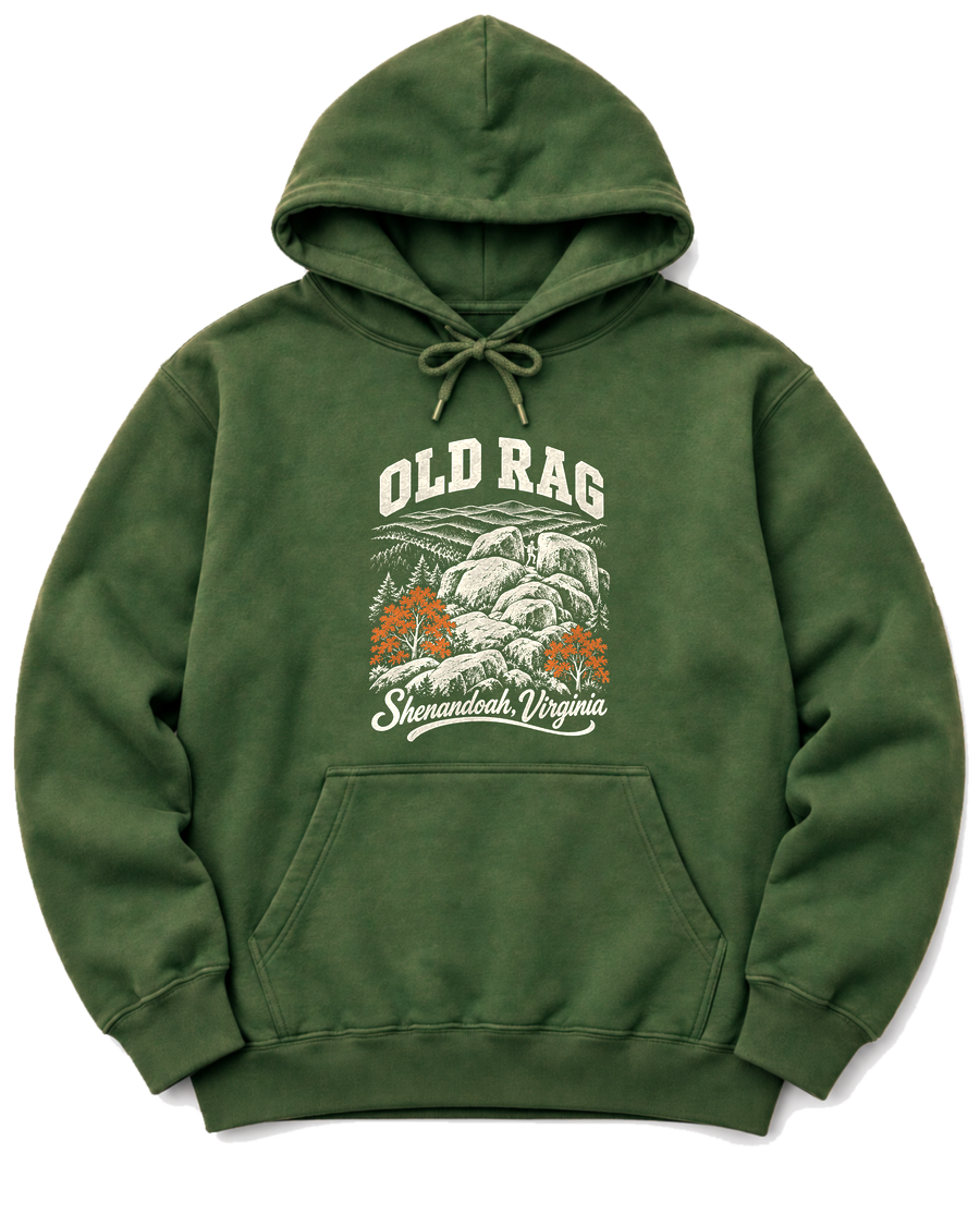 Old Rag Hoodie - Military Green