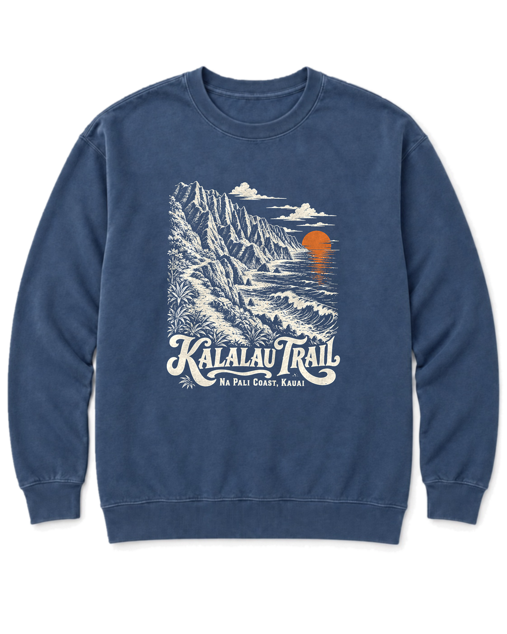 Kalalau Trail Sweatshirt - Denim