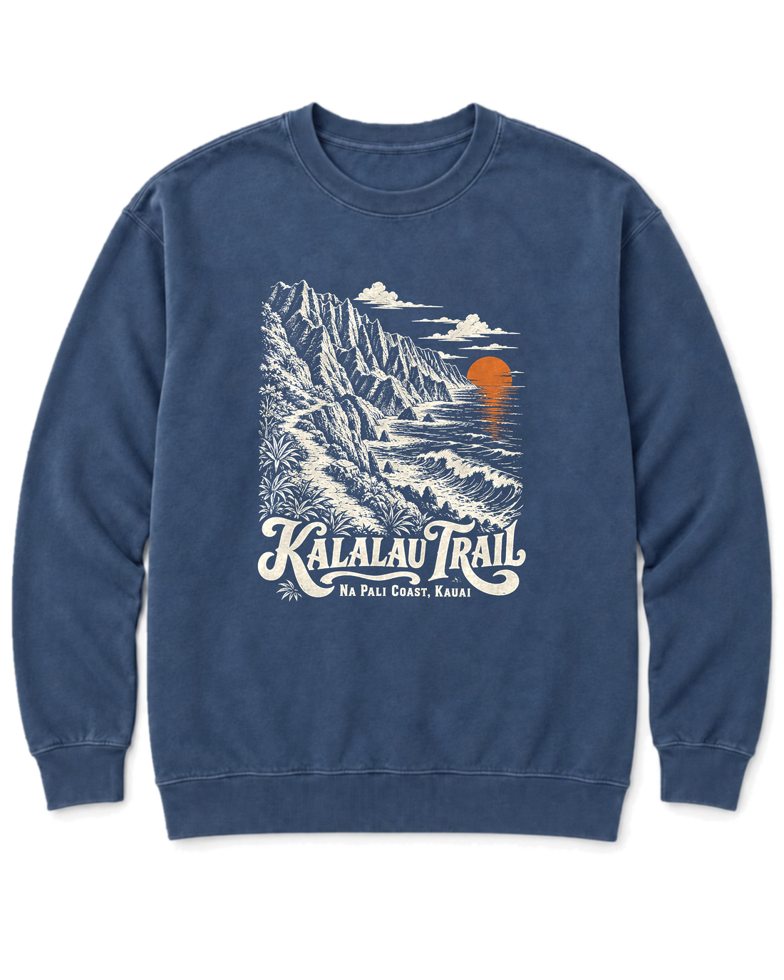 Kalalau Trail Sweatshirt - Denim