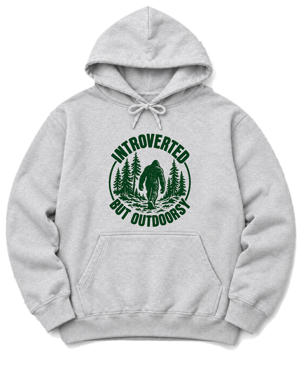 Introverted but Outdoorsy Hoodie - Ash