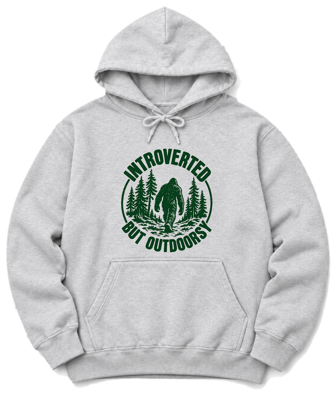 Introverted but Outdoorsy Hoodie - Ash