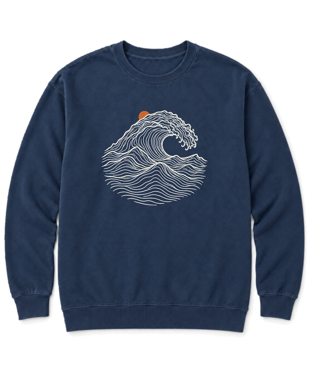 Ocean Wave Sweatshirt - True Navy