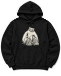 Bear in a Tiny Tent Hoodie - Black