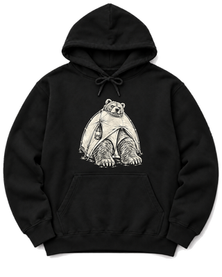 Bear in a Tiny Tent Hoodie