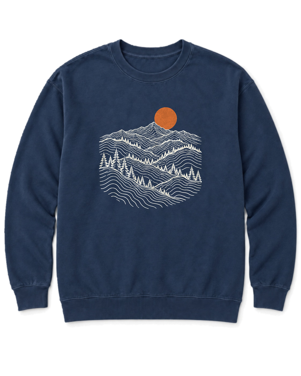 Pine Ridge Moon Sweatshirt - True Navy