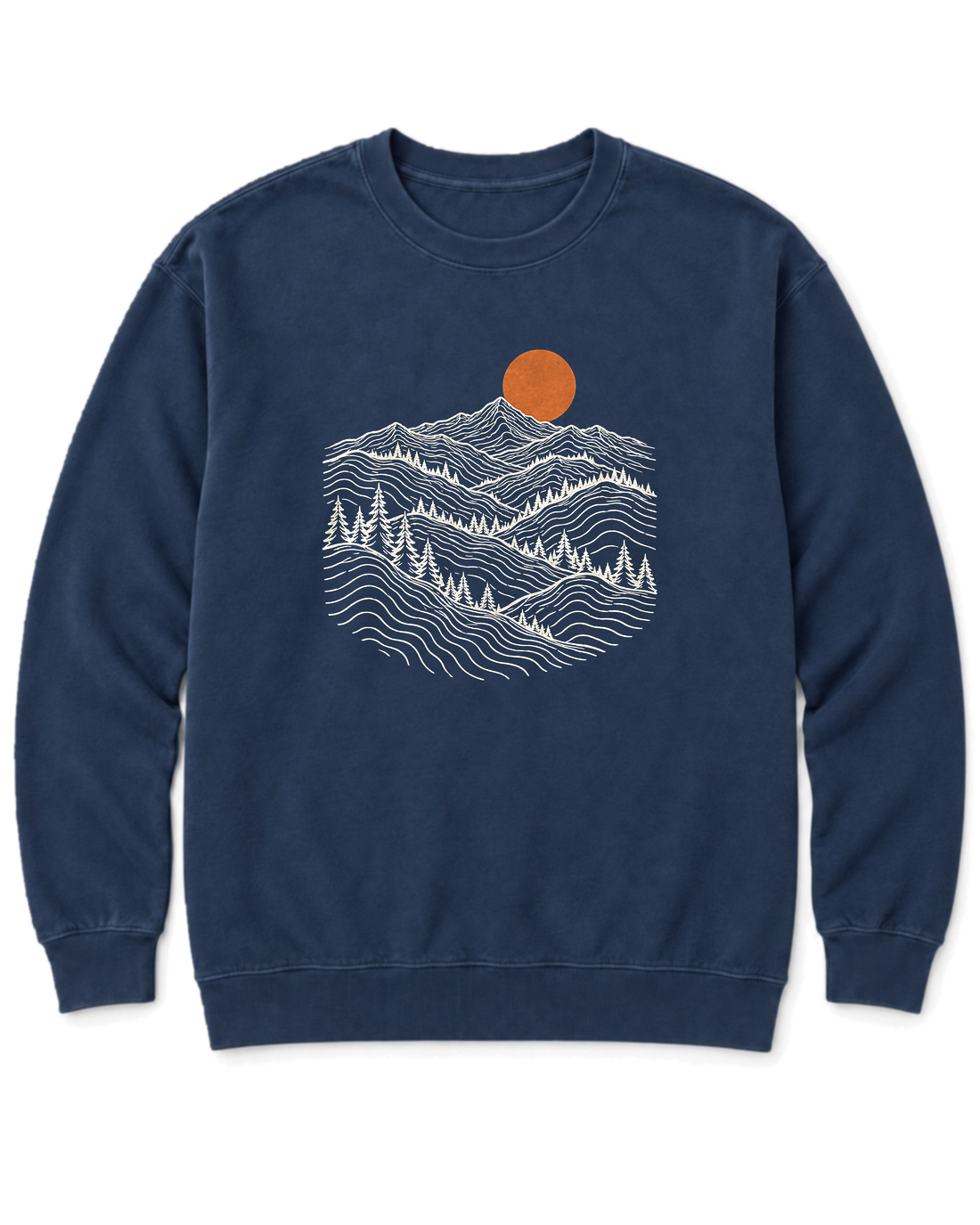 Pine Ridge Moon Sweatshirt - True Navy