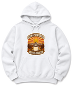 Sun-Powered, Coffee-Assisted Hoodie - White