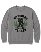 No Photos Please Sweatshirt - Grey