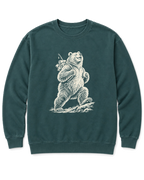 Tiny Backpack Grizzly Sweatshirt - Blue Spruce