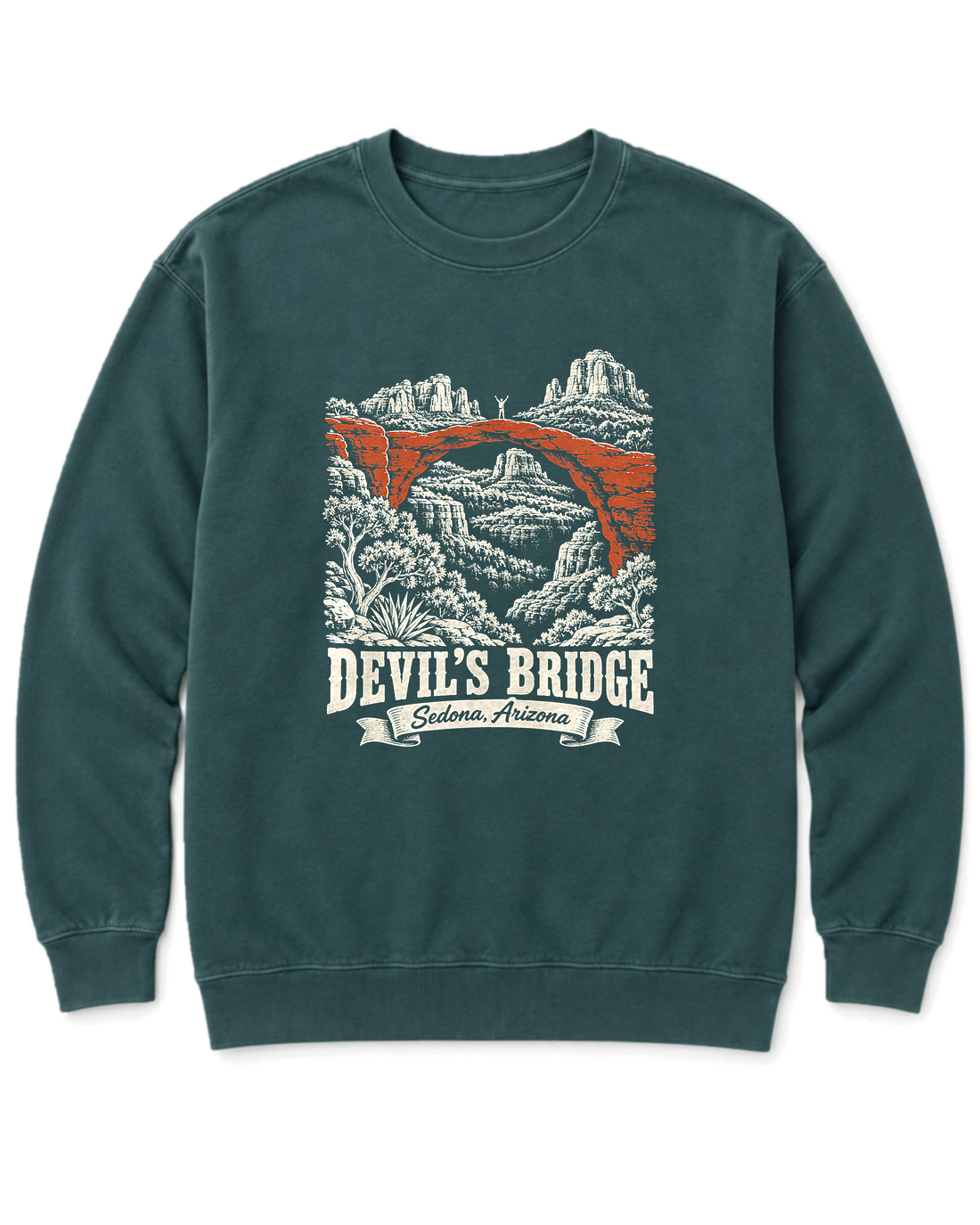 Devil's Bridge Sweatshirt - Blue Spruce