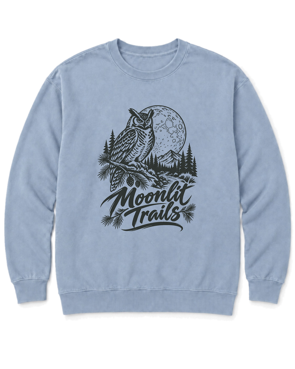 Moonlit Trails Sweatshirt - Chambray
