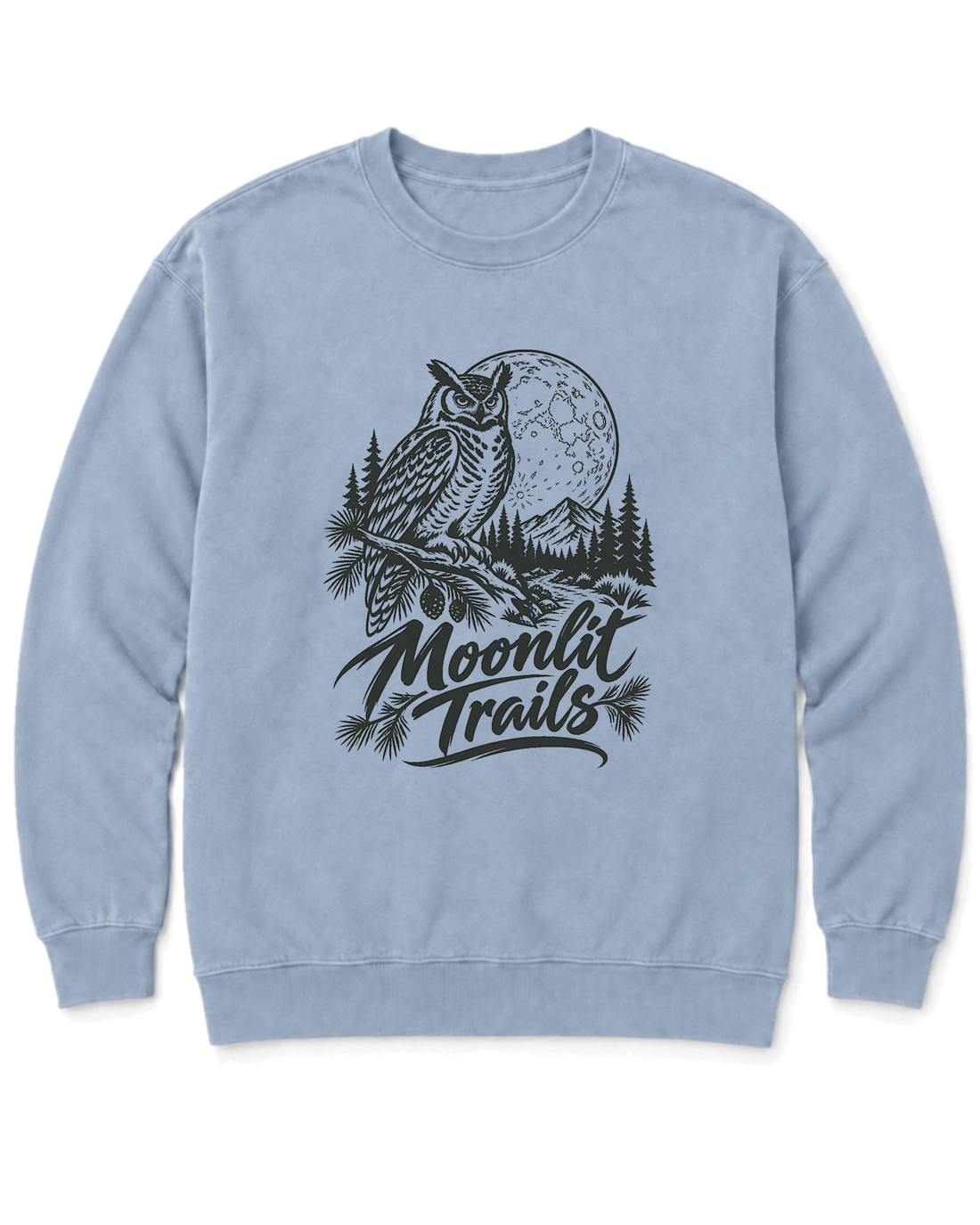 Moonlit Trails Sweatshirt - Chambray