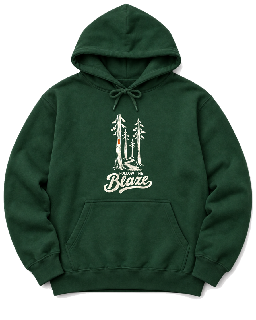 Follow the Blaze Hoodie - Forest Green