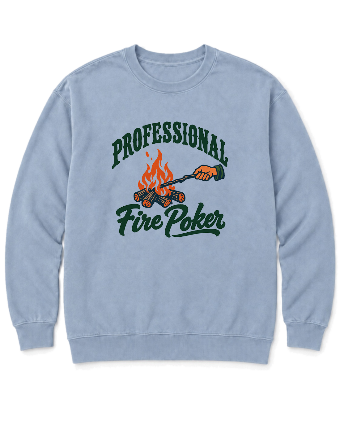 Professional Fire Poker Sweatshirt - Chambray